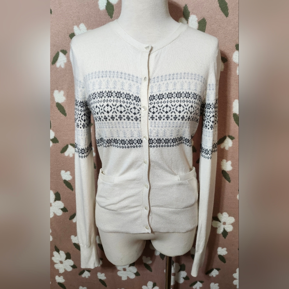Pure ALFRED SUNG Ladies Button Up Sweater / Cardigan With Pockets Women's Size S